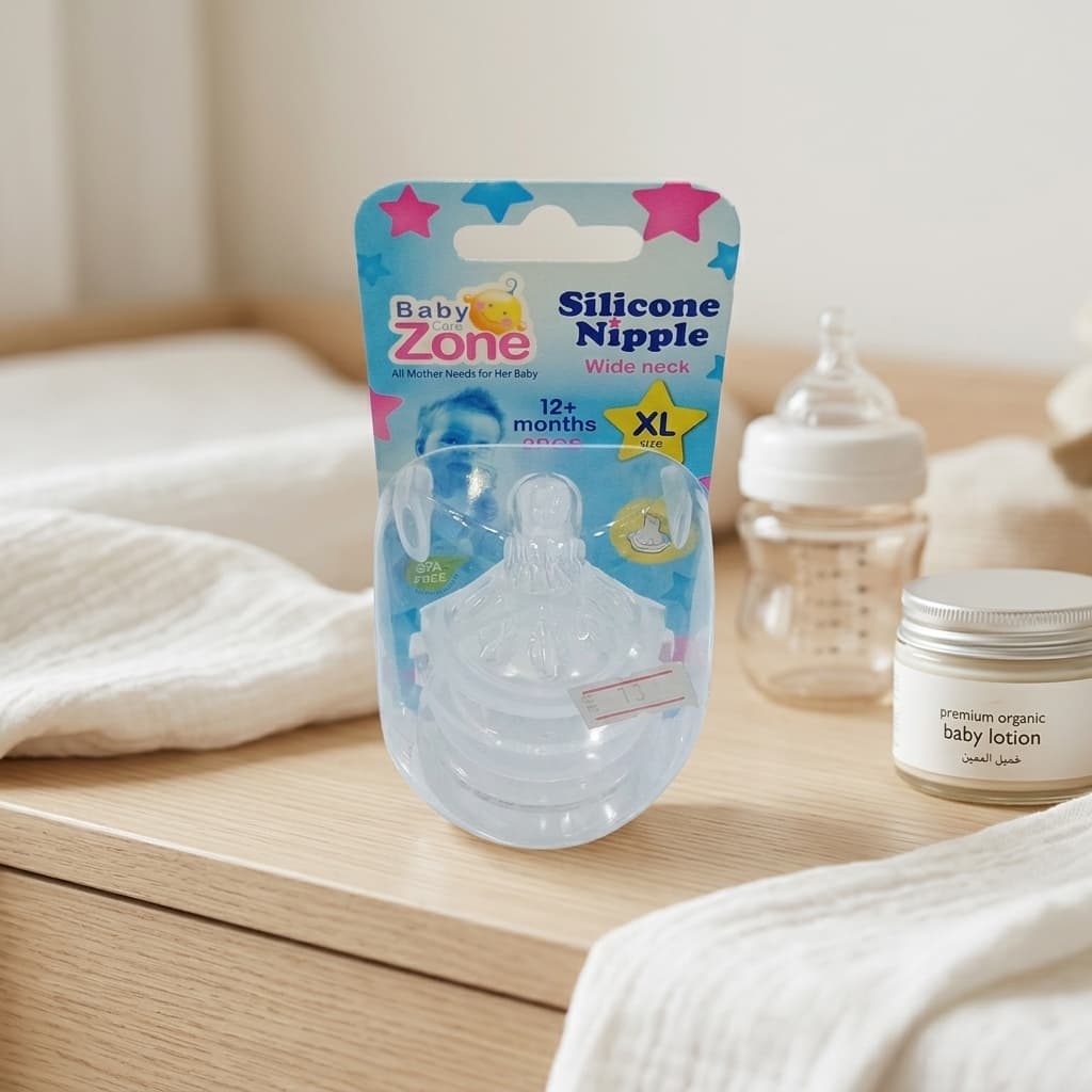 Baby Zone Wide Neck Silicone Teat - Size XL - 1