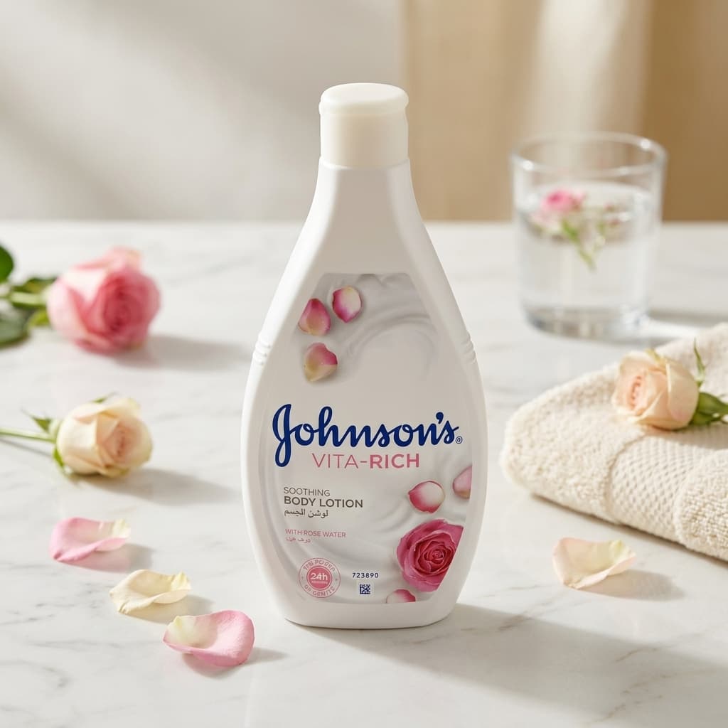 Johnson's Vita-Rich 玫瑰水舒缓身体乳 - 1
