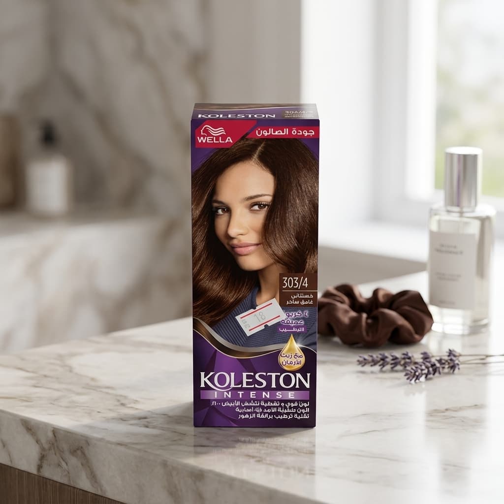 WELLA KOLESTON INTENSE 303/4 魅惑深栗色染发膏 - 1