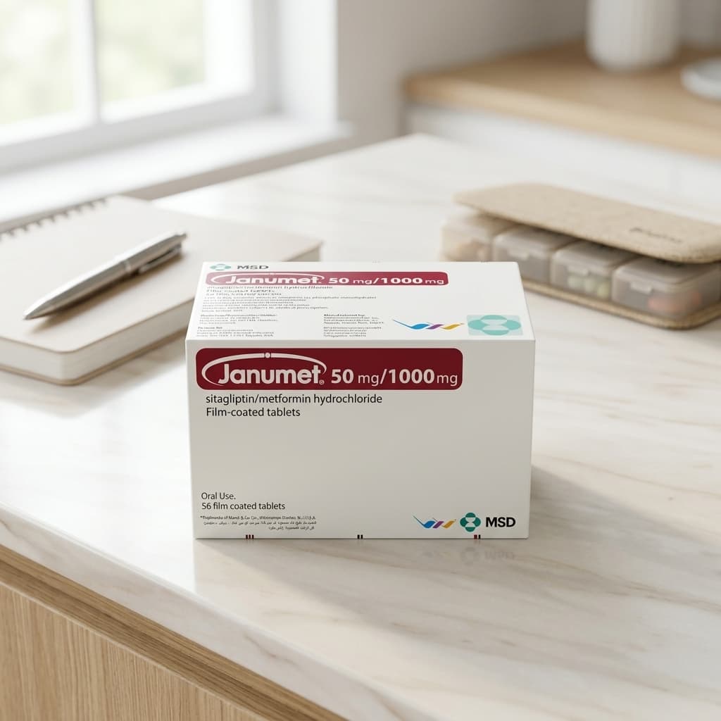 Janumet 50 mg/1000 mg Film-Coated Tablets - 1
