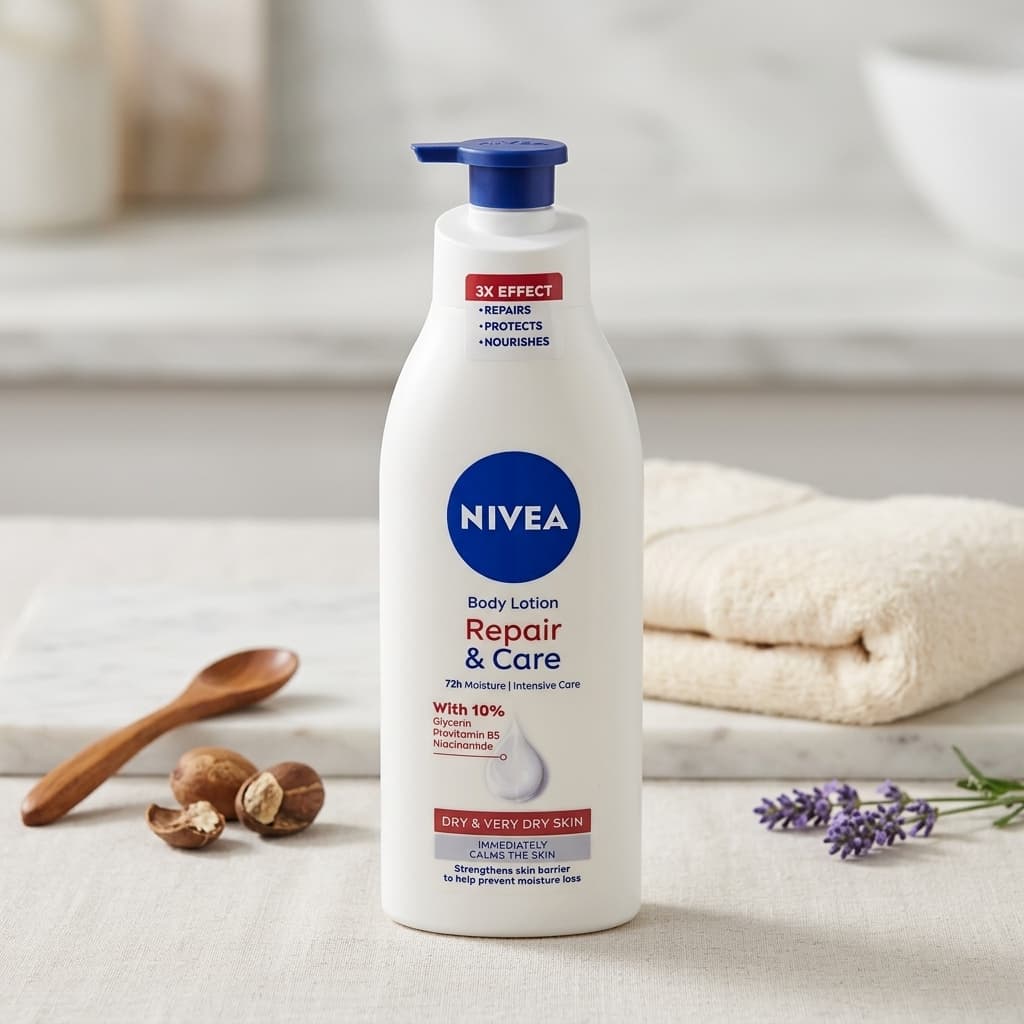 NIVEA 妮维雅舒安修护身体乳 针对干燥及极干性肌肤 - 1