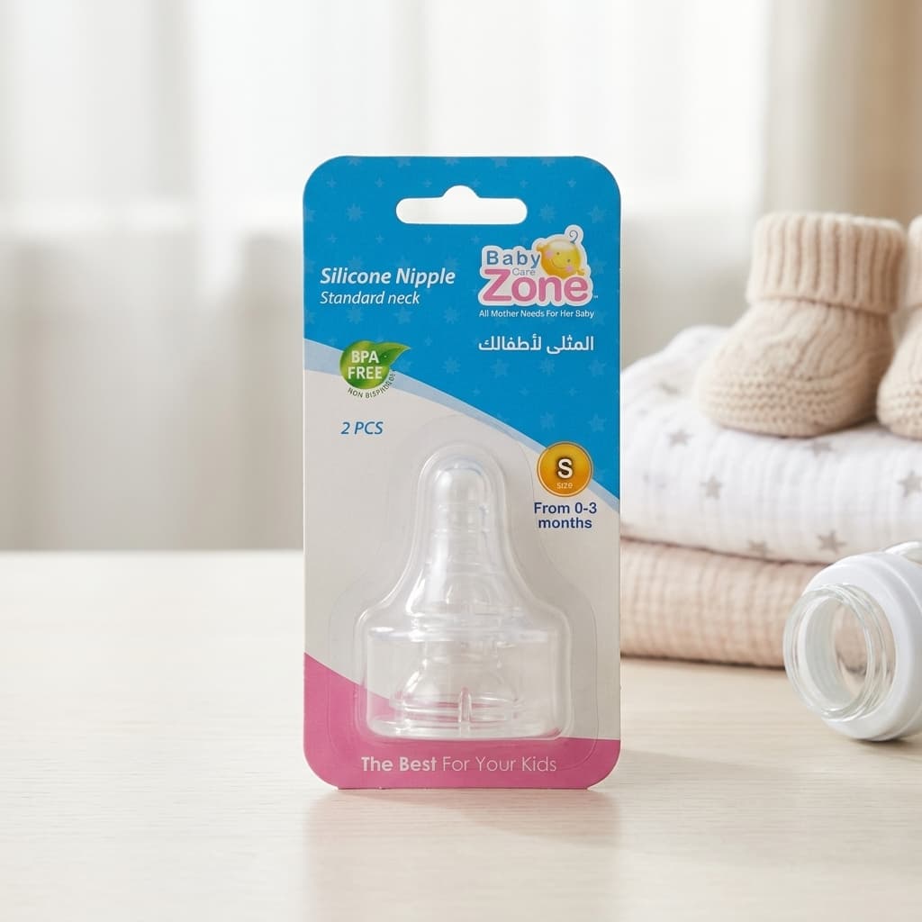 Standard Neck Silicone Feeding Nipple - 1