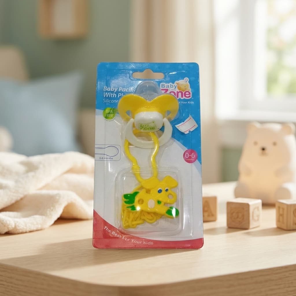 Baby Pacifier with Plastic Chain - 1