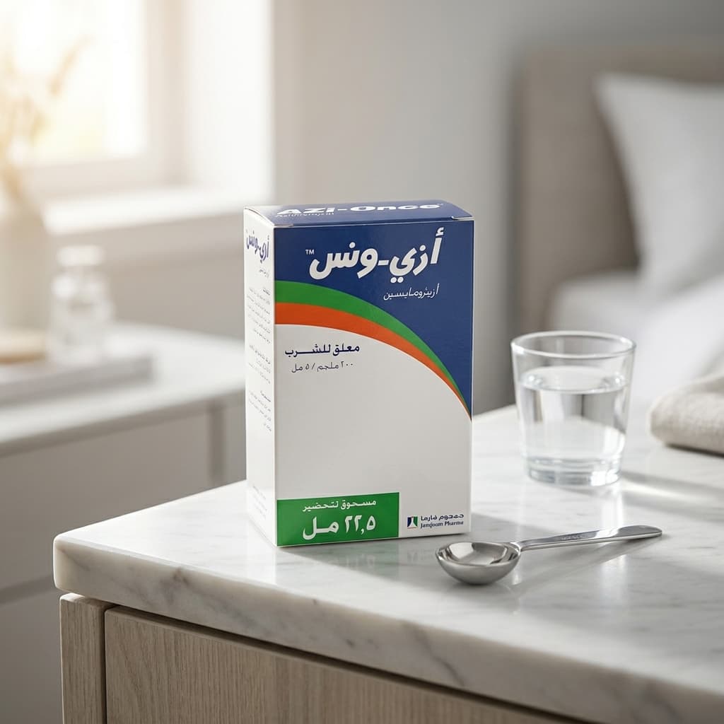 أزي-ونس أزيثروميسين معلق للشرب 200 ملجم/5 مل - 1