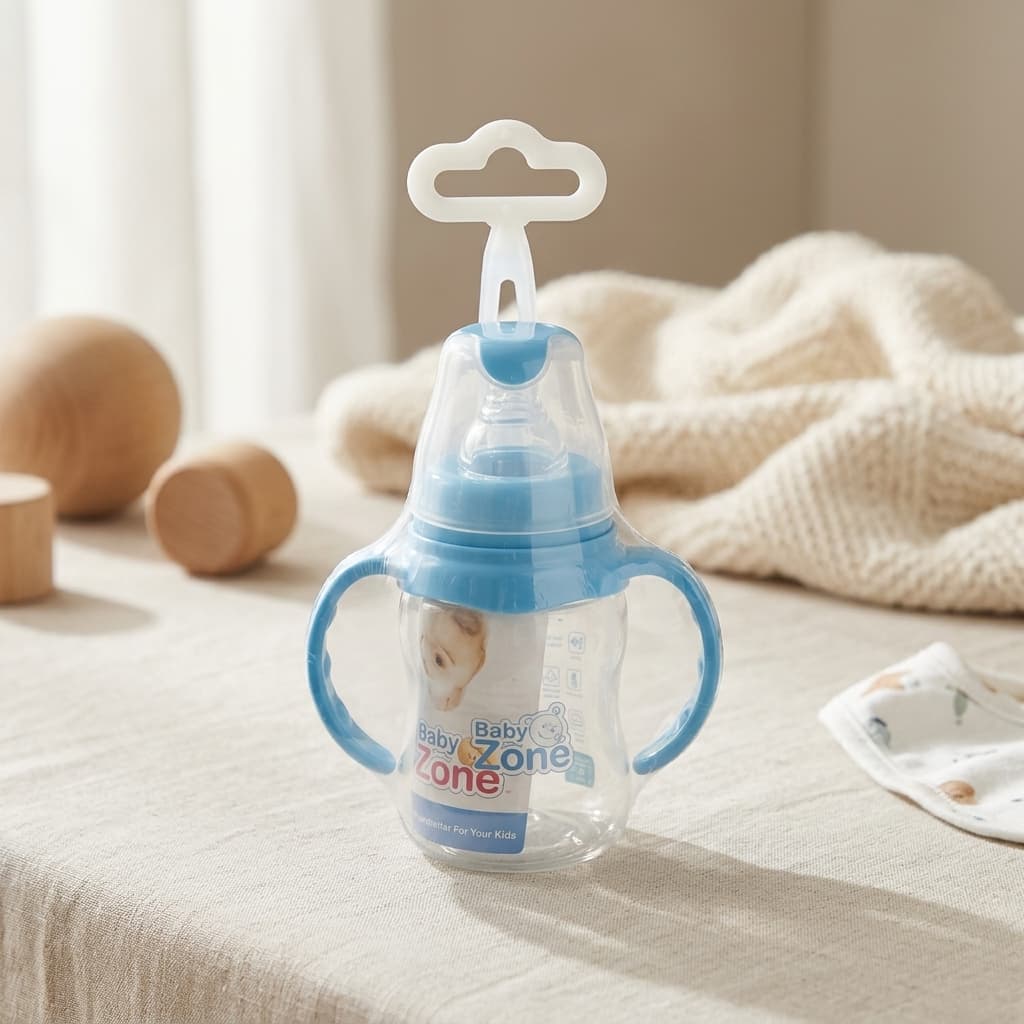 Baby Training Cup with Dual Handles and Silicone Straw - 1