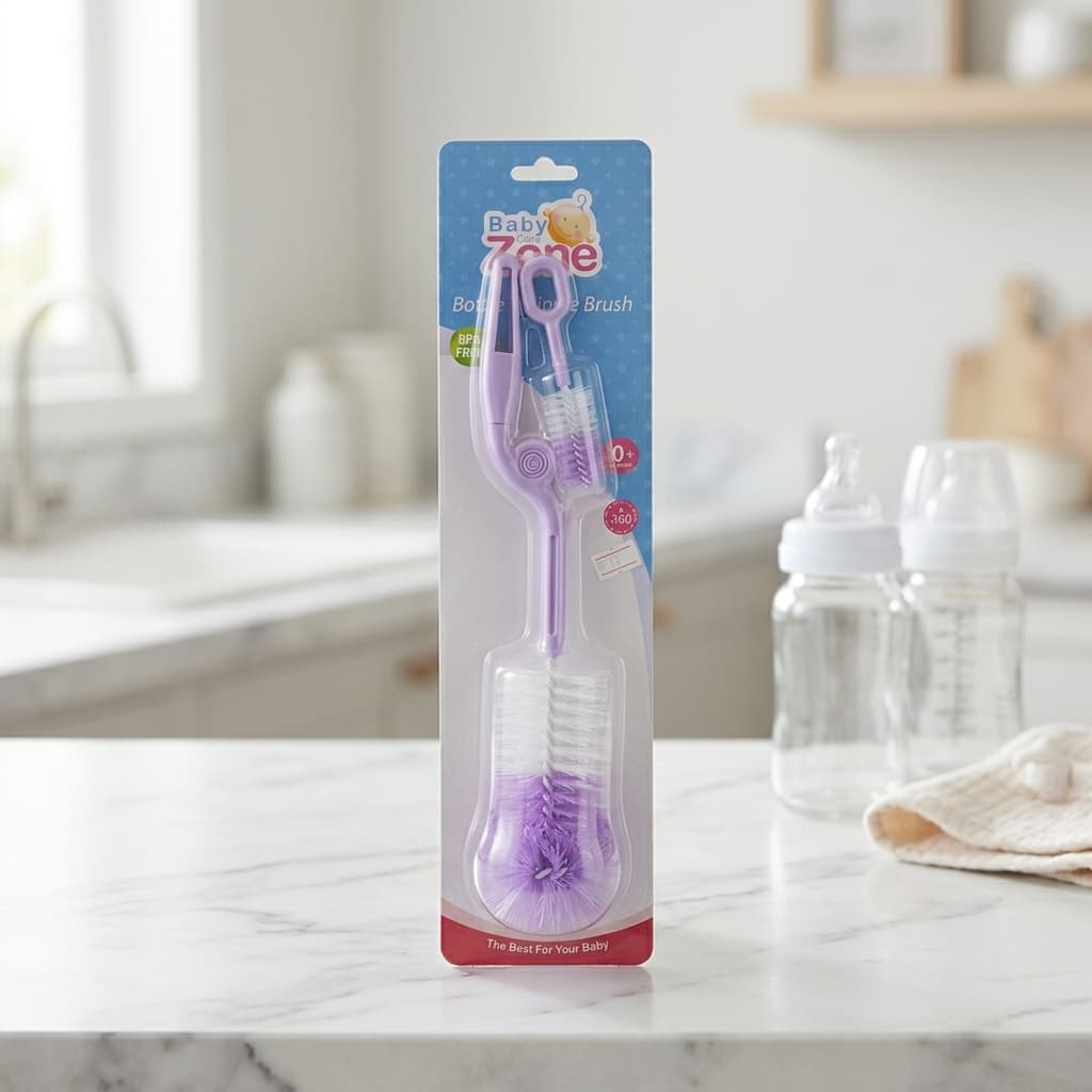 Baby Bottle and Nipple Cleaning Brush - 1