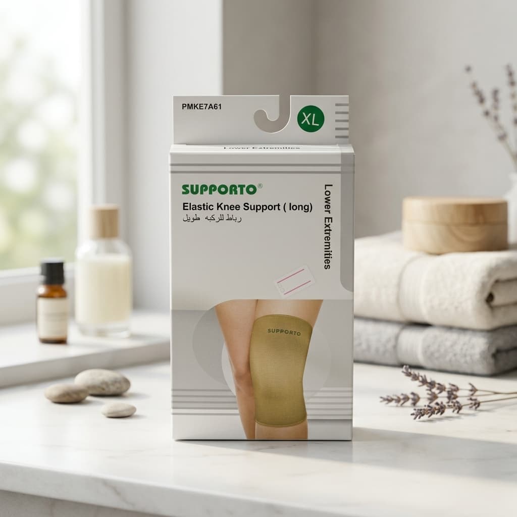 Long Elastic Knee Support - 1