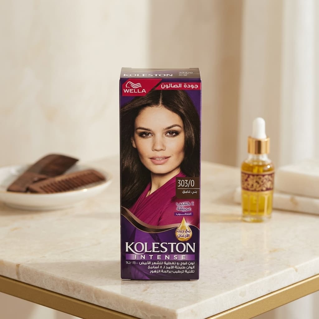 WELLA Koleston Intense ہیئر کلر 303/0 ڈارک براؤن - 1