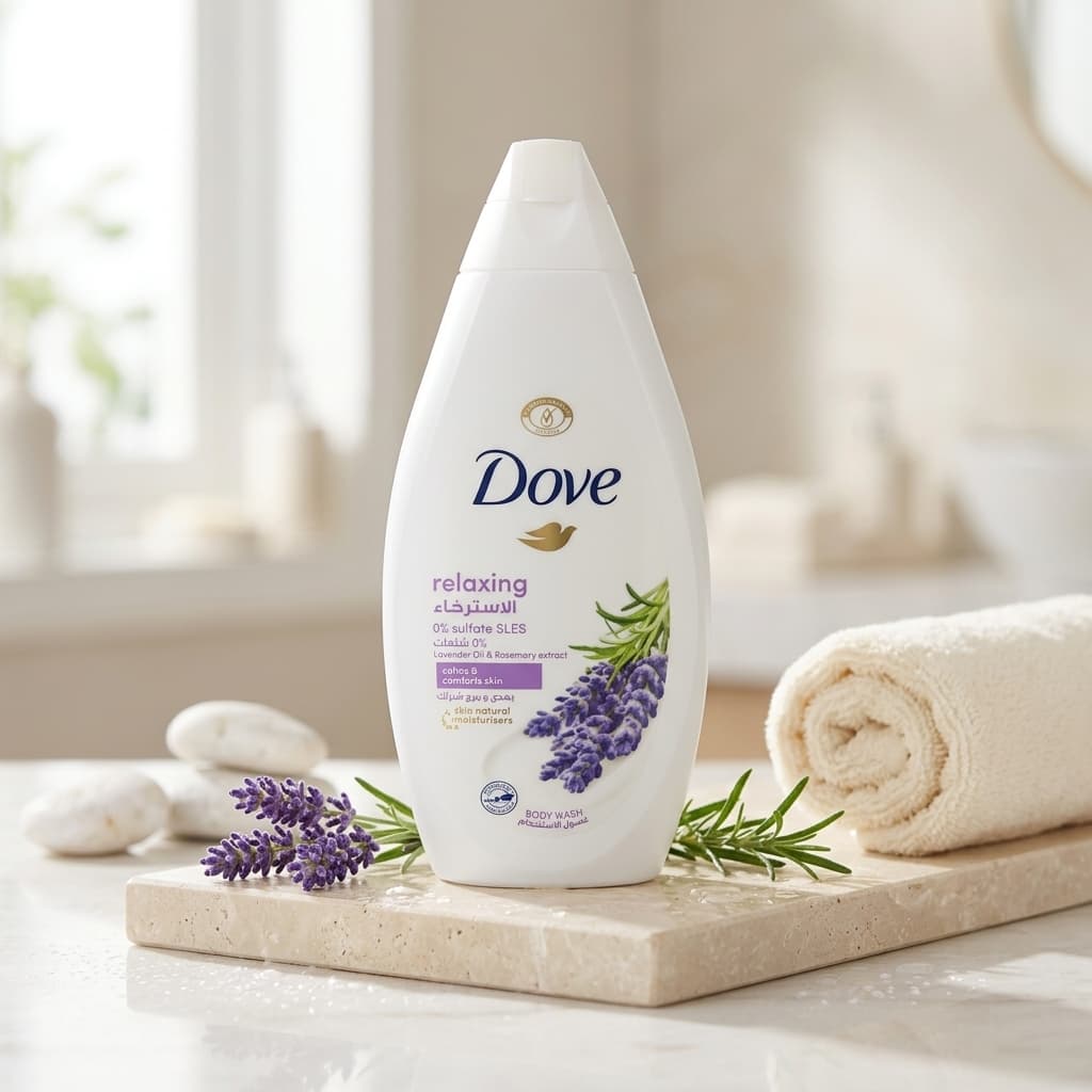 Dove 多芬薰衣草与迷迭香舒缓沐浴露 - 1